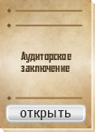 Аудиторское заключение